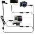 ไมค์สาย 2 หัว กล้อง Dslr-Smartphone-GoPro-Com เสียงดี ชัดเจนยิ่งขึ้น (อุปกรณ์ครบเชท)